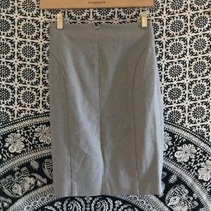 Express Gray fitted pencil skirt